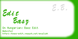 edit basz business card